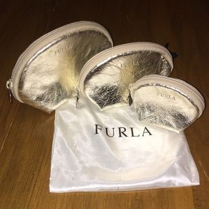 NWOT Furla Nesting Makeup Bags